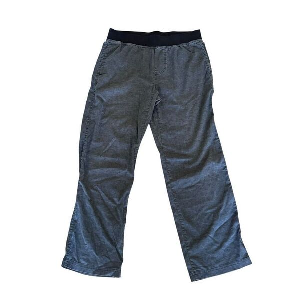 PrAna Breathe Pants Pull On Relaxed Fit Unisex  Gray / Black Outdoor SZ M #2463 - Picture 1 of 10